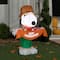 3.5ft. Airblown® Inflatable Thanksgiving Snoopy as Scarecrow